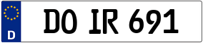 Truck License Plate
